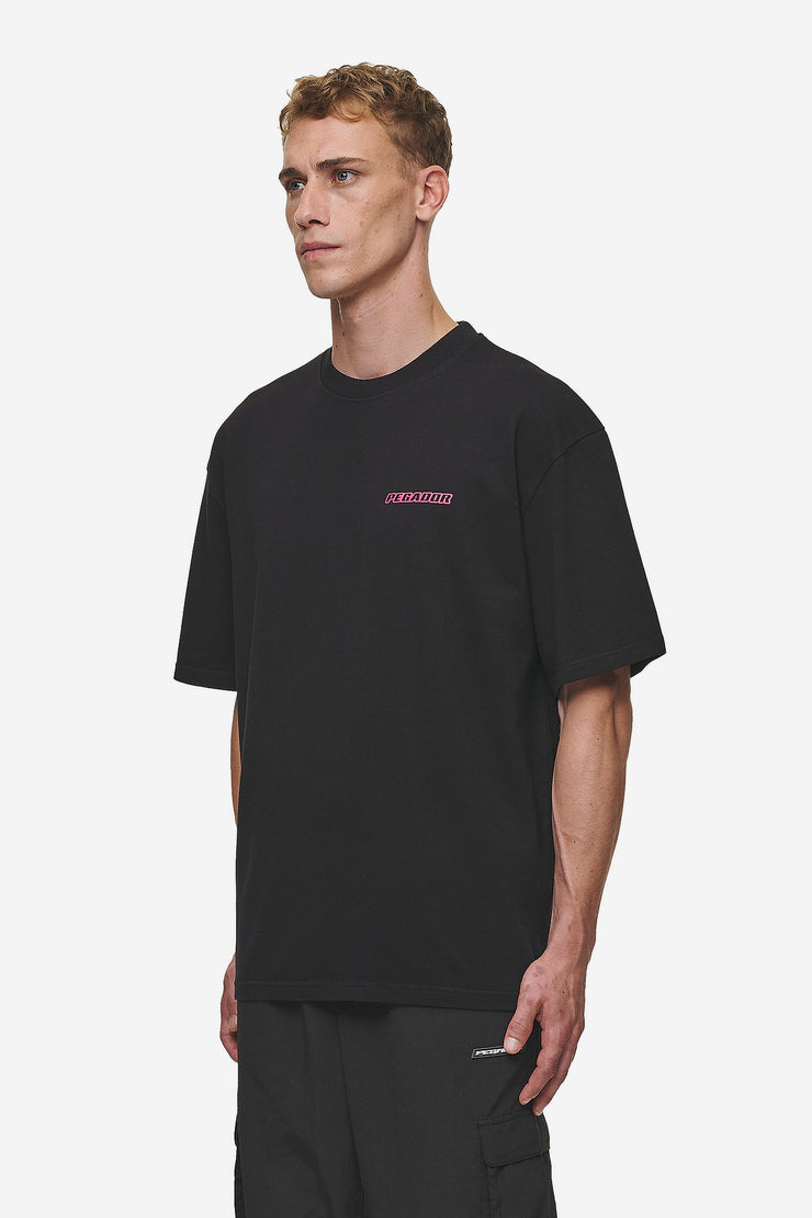 Pegador Bowin Oversized Tee Washed Black Bis zu 50% Rabatt