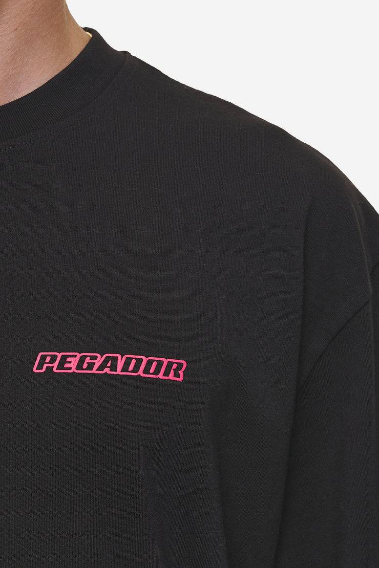 Pegador Bowin Oversized Tee Washed Black Bis zu 50% Rabatt