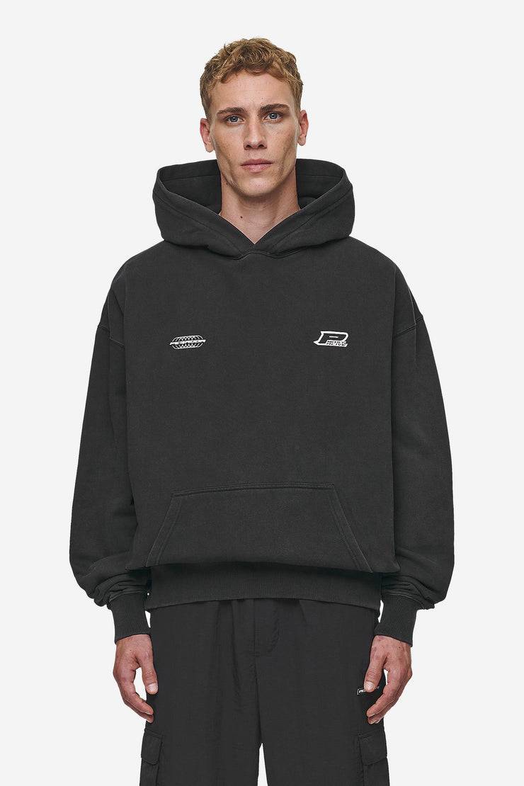 Pegador Lance Oversized Hoodie Vintage Black Nur für heute