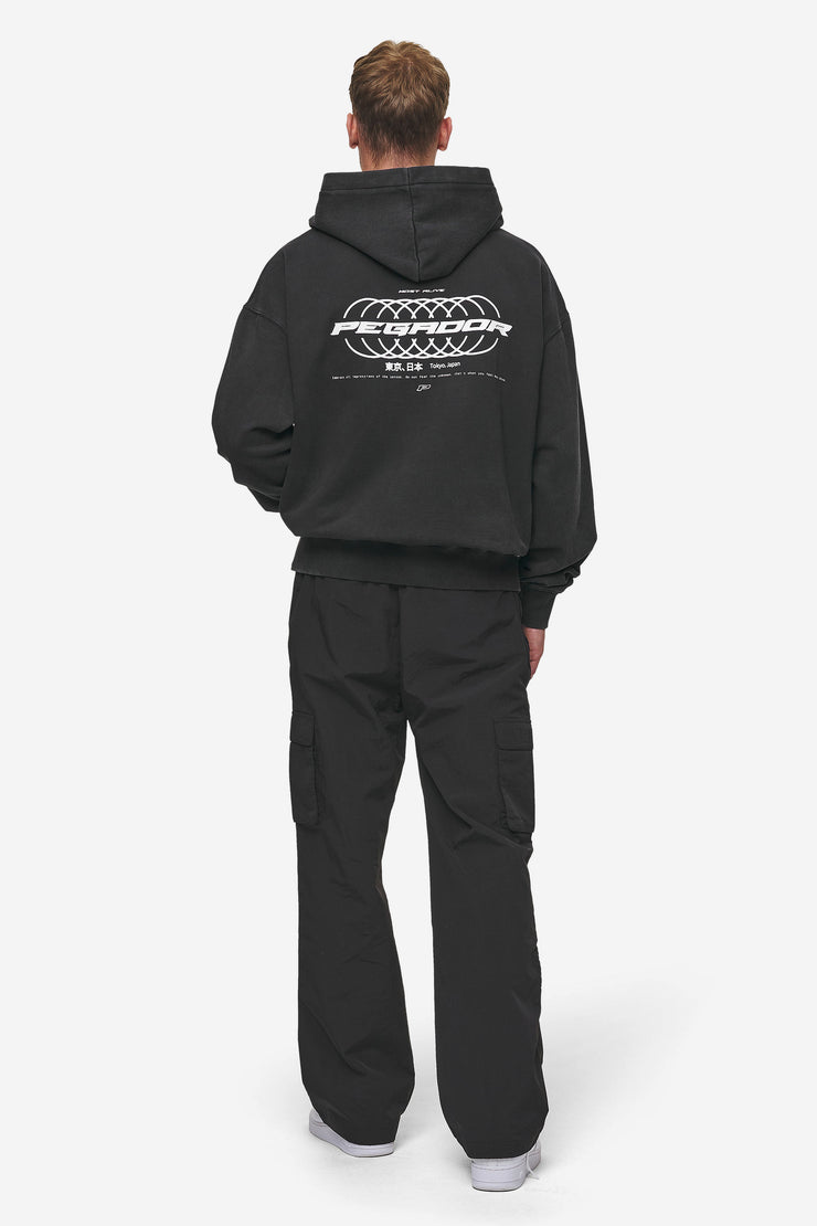 Pegador Lance Oversized Hoodie Vintage Black Nur für heute