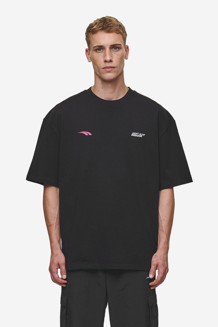 Pegador Clayton Oversized Tee Washed Black Vierteljährliche Förderung