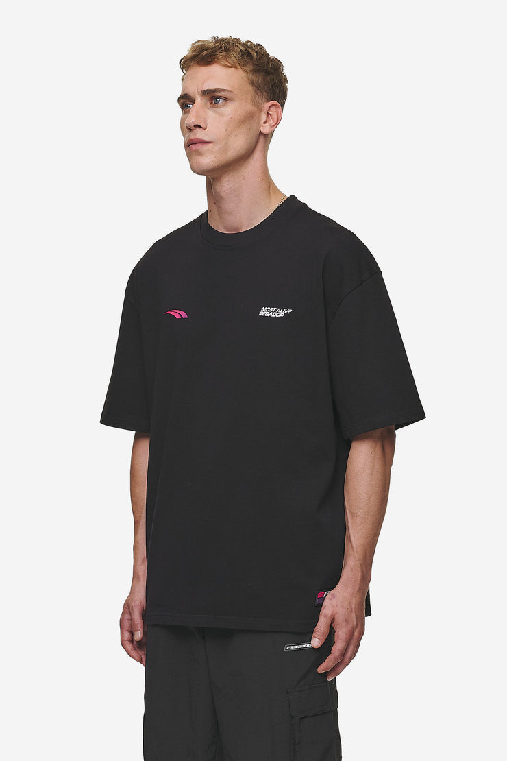 Pegador Clayton Oversized Tee Washed Black Vierteljährliche Förderung