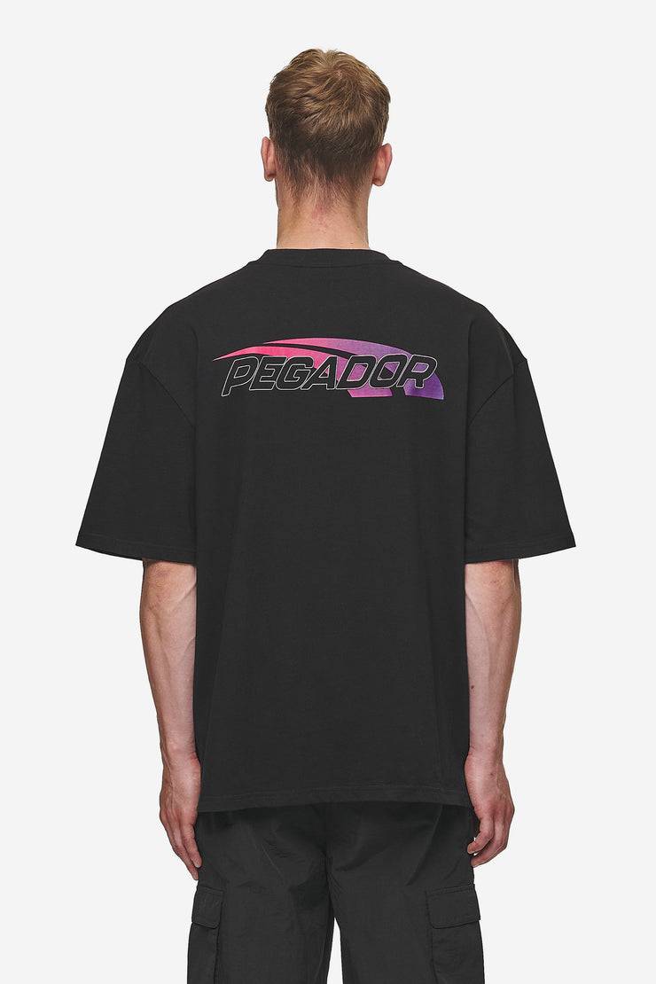 Pegador Clayton Oversized Tee Washed Black Vierteljährliche Förderung