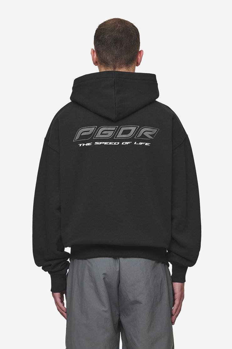 Pegador Charles Oversized Sweat Jacket Washed Black Discount Store für neue Produkte
