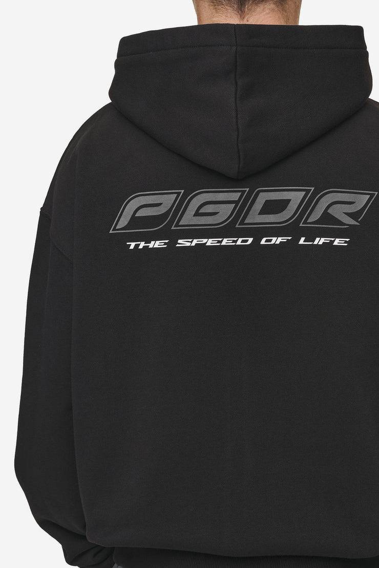 Pegador Charles Oversized Sweat Jacket Washed Black Discount Store für neue Produkte