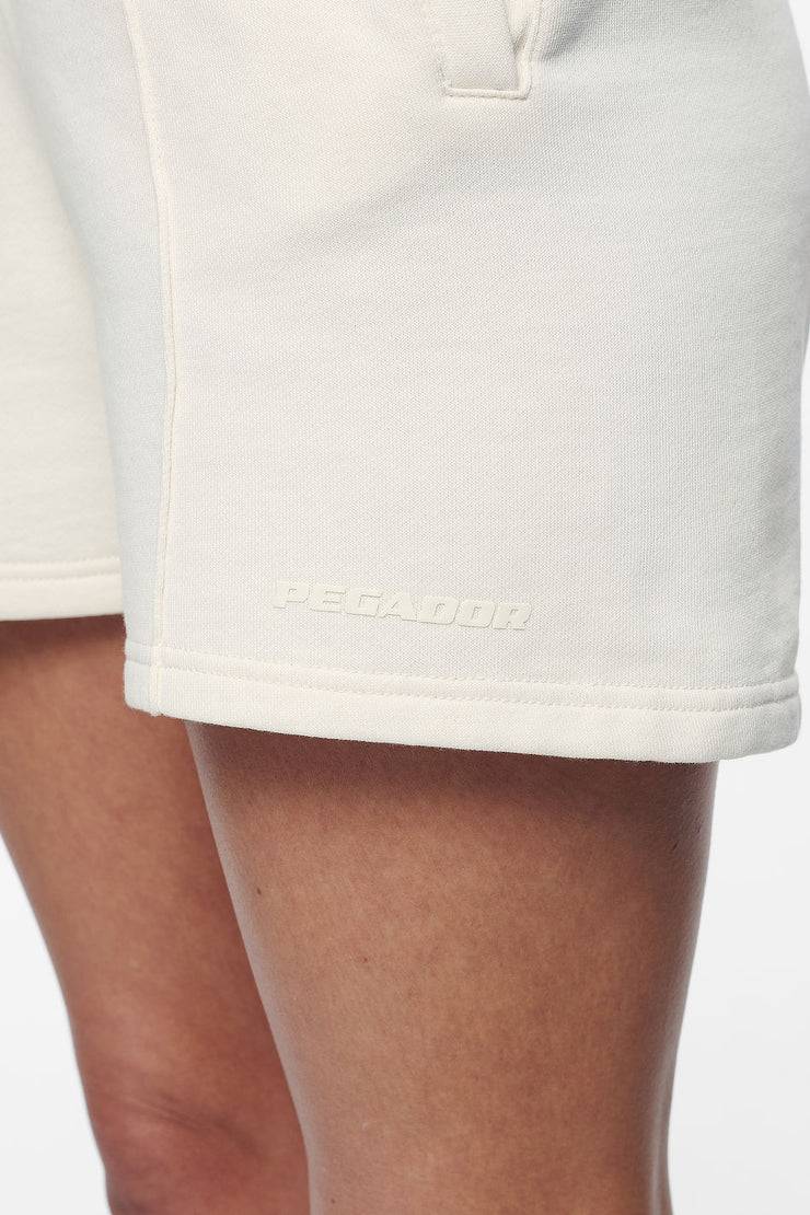 Pegador Umbria High Waisted Shorts Vintage Washed Unbleached Gum 50% Rabatt mit kostenlosem Versand