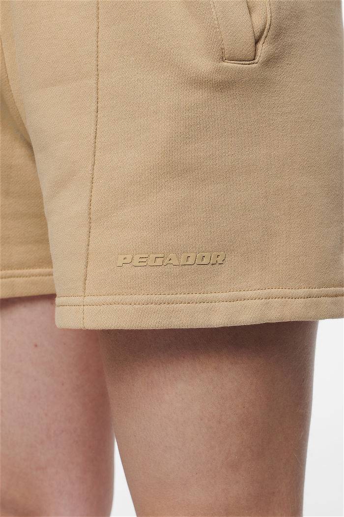 Pegador Umbria High Waisted Shorts Vintage Washed Espresso Gum Fabrikladen