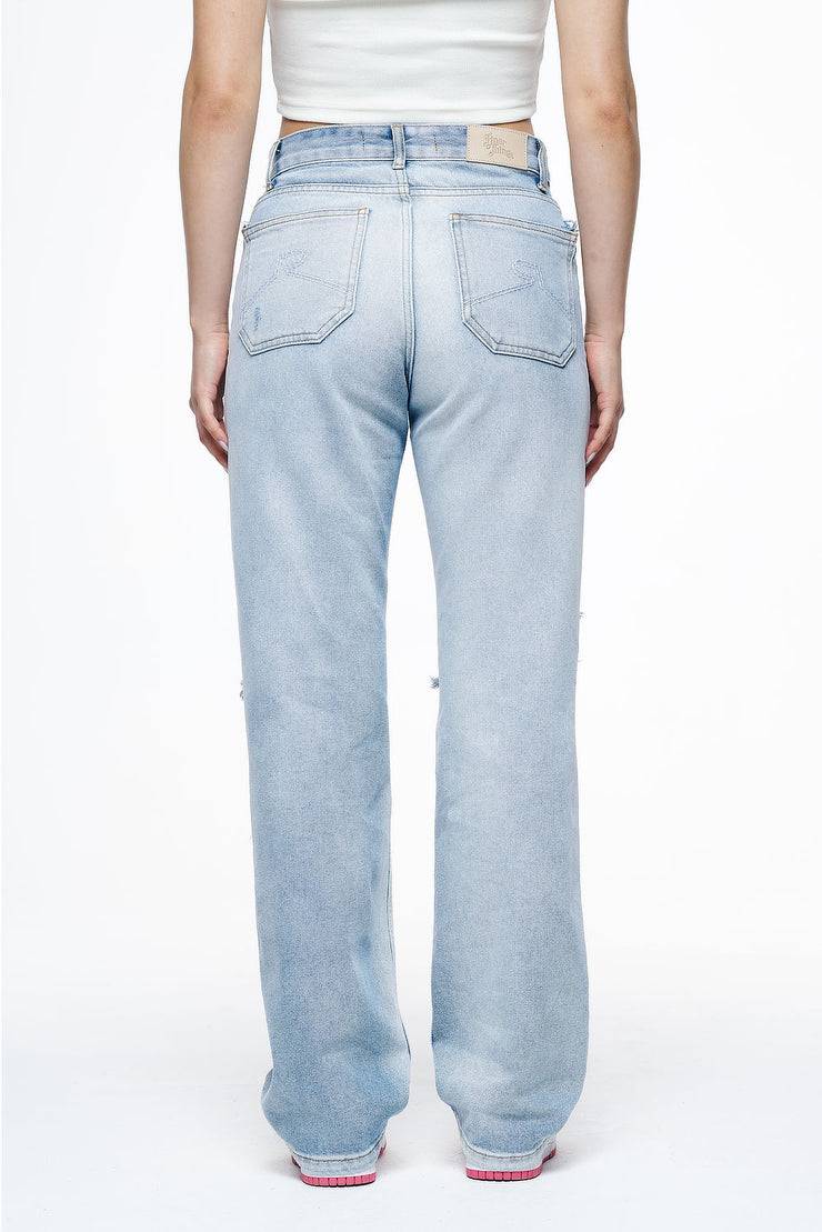 Pegador Soliera Distressed Wide Jeans Light Blue Speichern exportieren