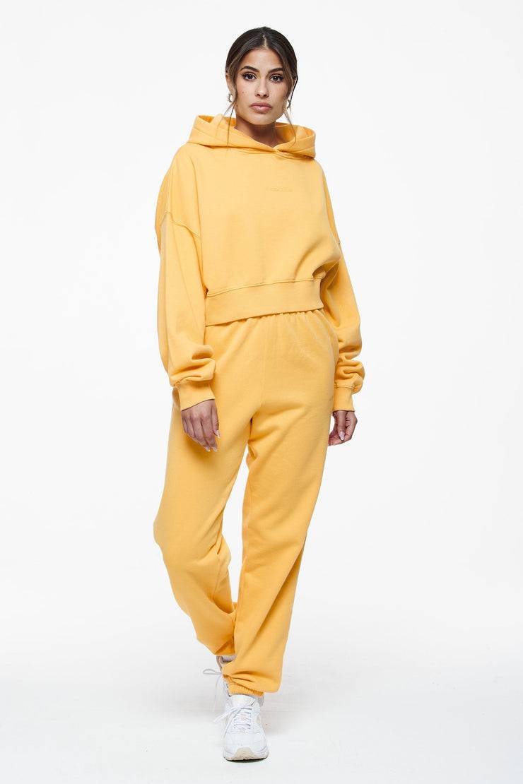 Pegador Salita Oversized Cropped Hoodie Vintage Washed Golden Sun Gum 2025