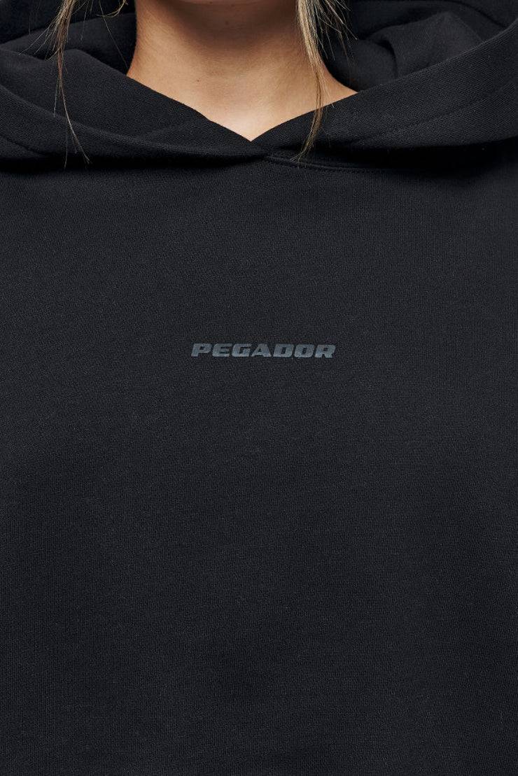 Pegador Salita Oversized Cropped Hoodie Black Gum Online