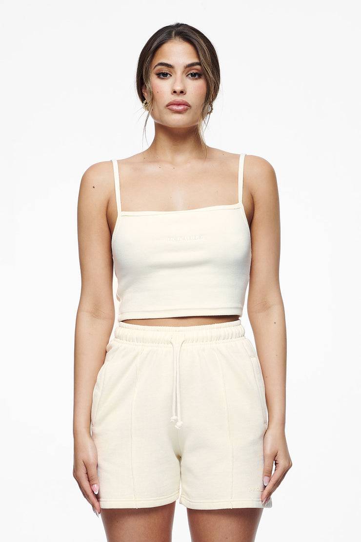 Pegador Ruby Rib Crop Top Vintage Washed Unbleached Outlet