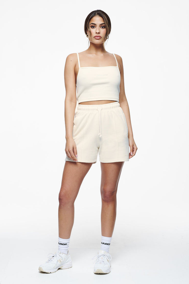 Pegador Ruby Rib Crop Top Vintage Washed Unbleached Outlet