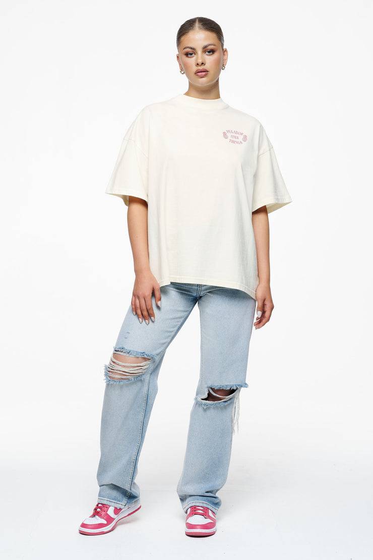 Pegador Roma Heavy Oversized Tee Vintage Washed Unbleached Hotsell