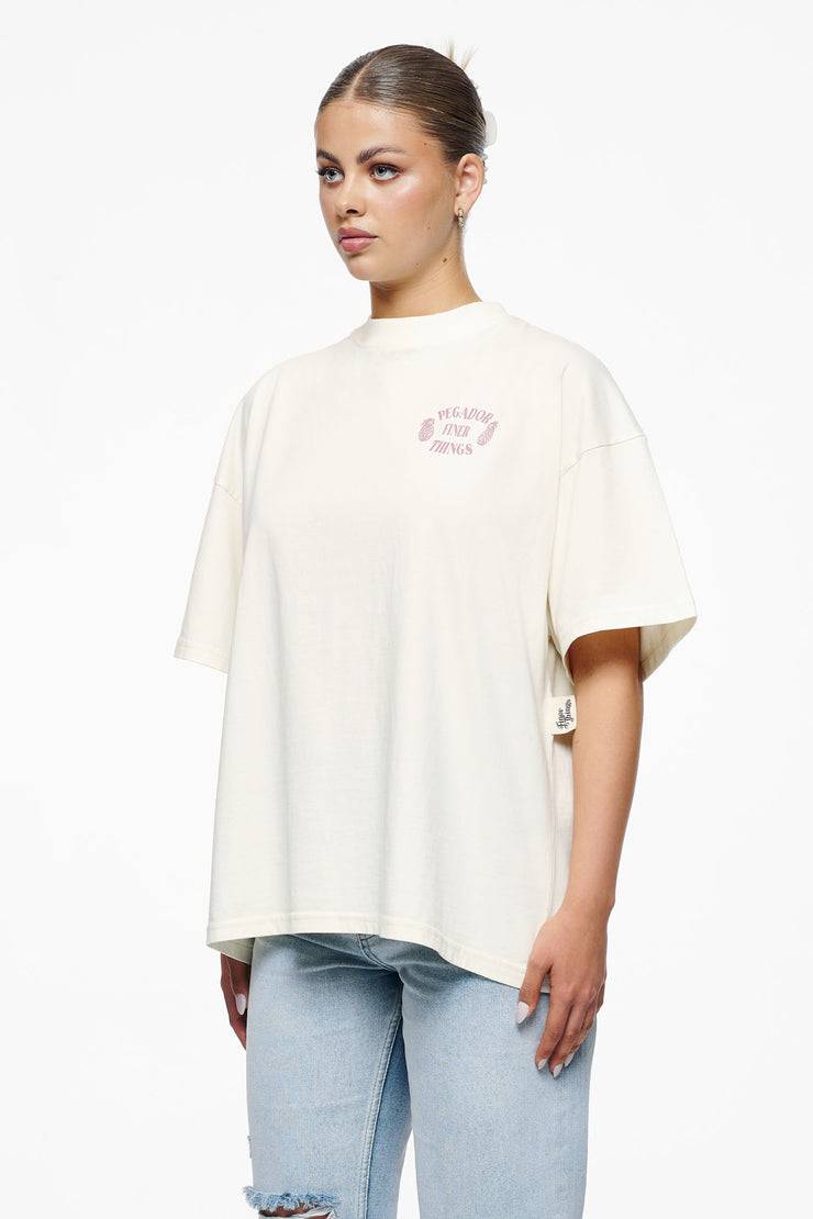 Pegador Roma Heavy Oversized Tee Vintage Washed Unbleached Hotsell