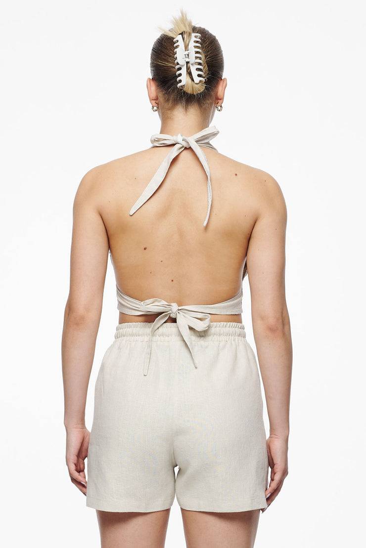 Pegador Molli Canvas Neckholder Top Unbleached Schlussverkauf