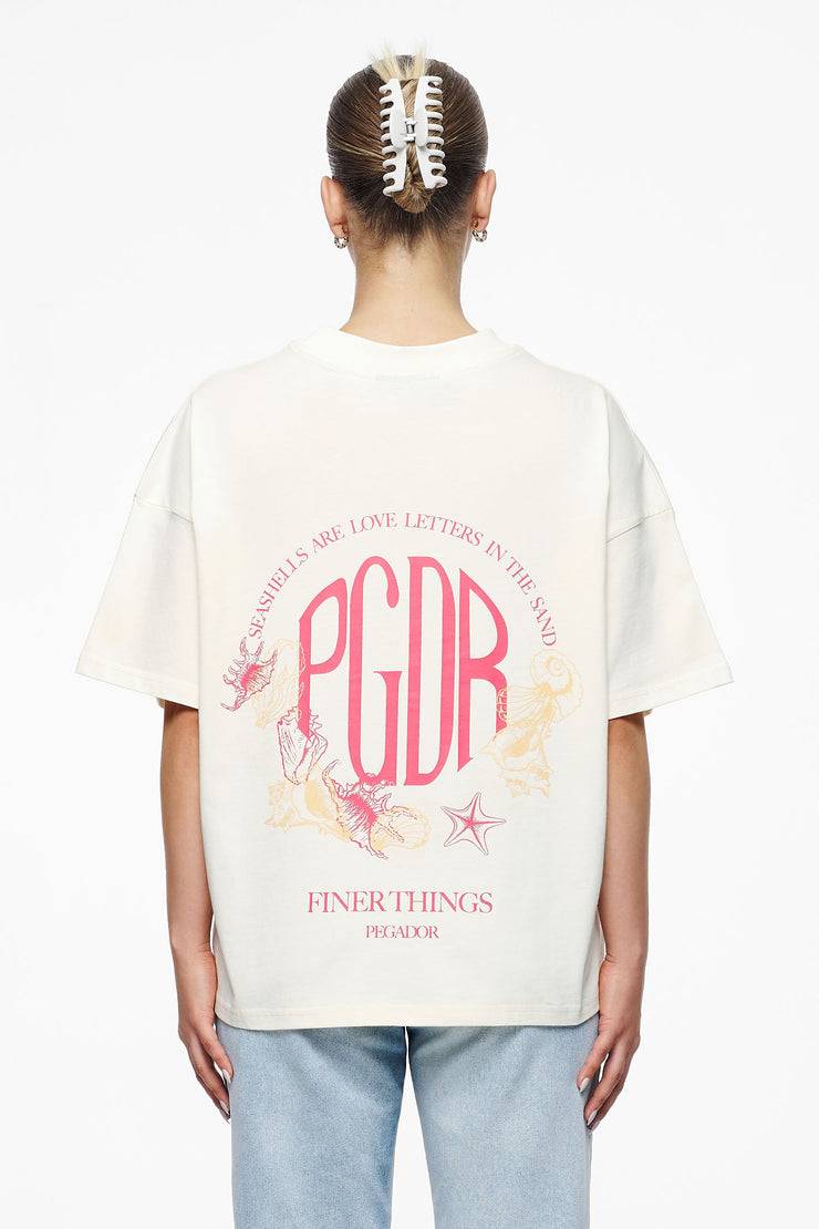 Pegador Metra Heavy Oversized Tee Vintage Washed Unbleached Günstiger Verkauf
