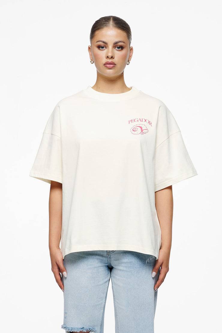 Pegador Metra Heavy Oversized Tee Vintage Washed Unbleached Günstiger Verkauf