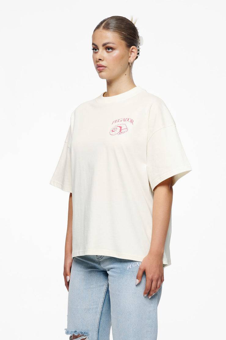 Pegador Metra Heavy Oversized Tee Vintage Washed Unbleached Günstiger Verkauf