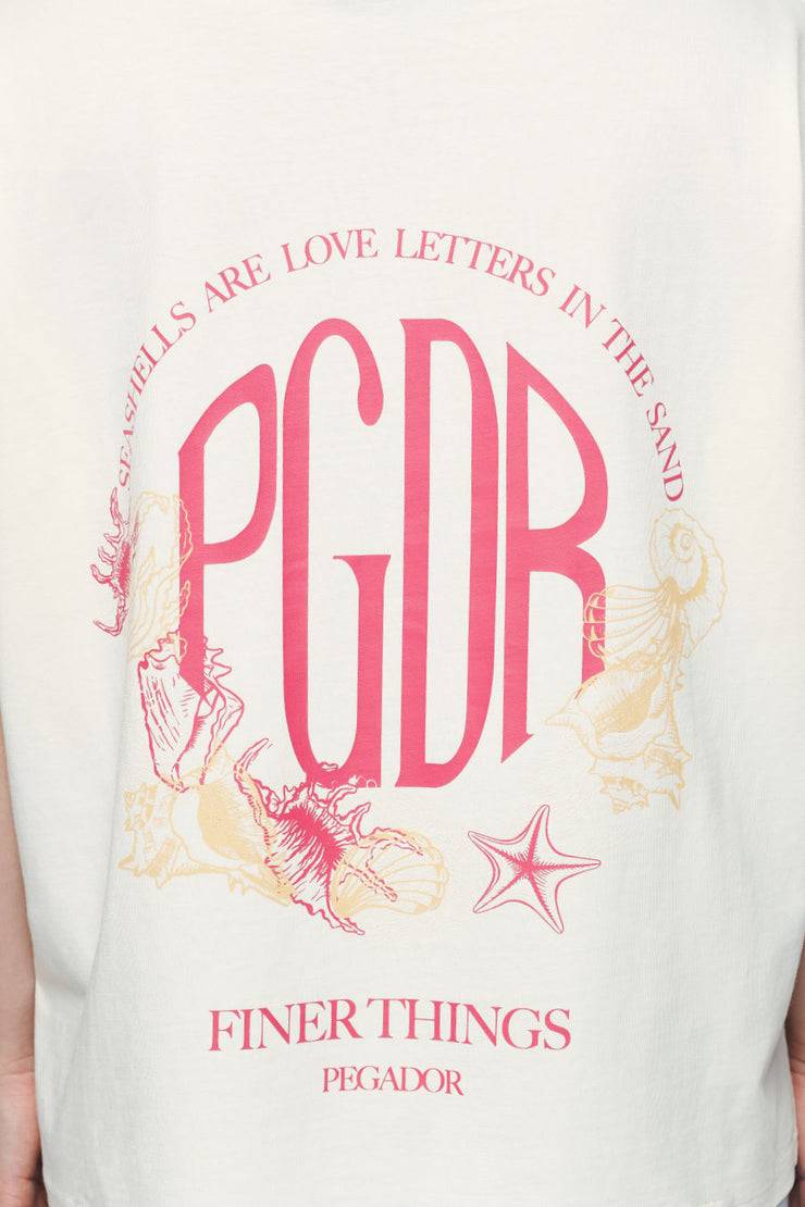 Pegador Metra Heavy Oversized Tee Vintage Washed Unbleached Günstiger Verkauf