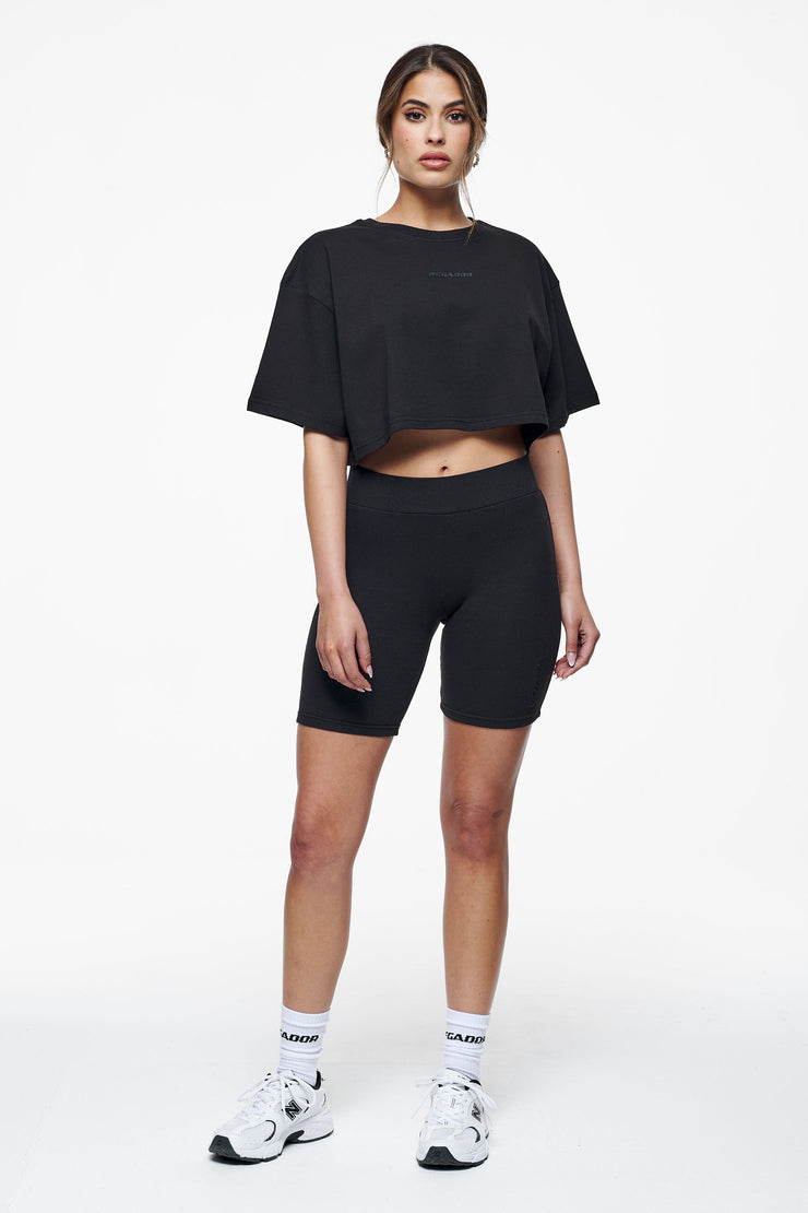 Pegador Layla Oversized Cropped Tee Black Gum Fabrikpreis