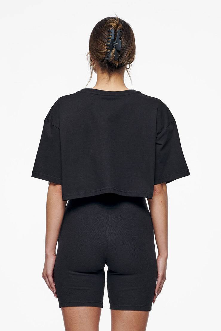 Pegador Layla Oversized Cropped Tee Black Gum Fabrikpreis