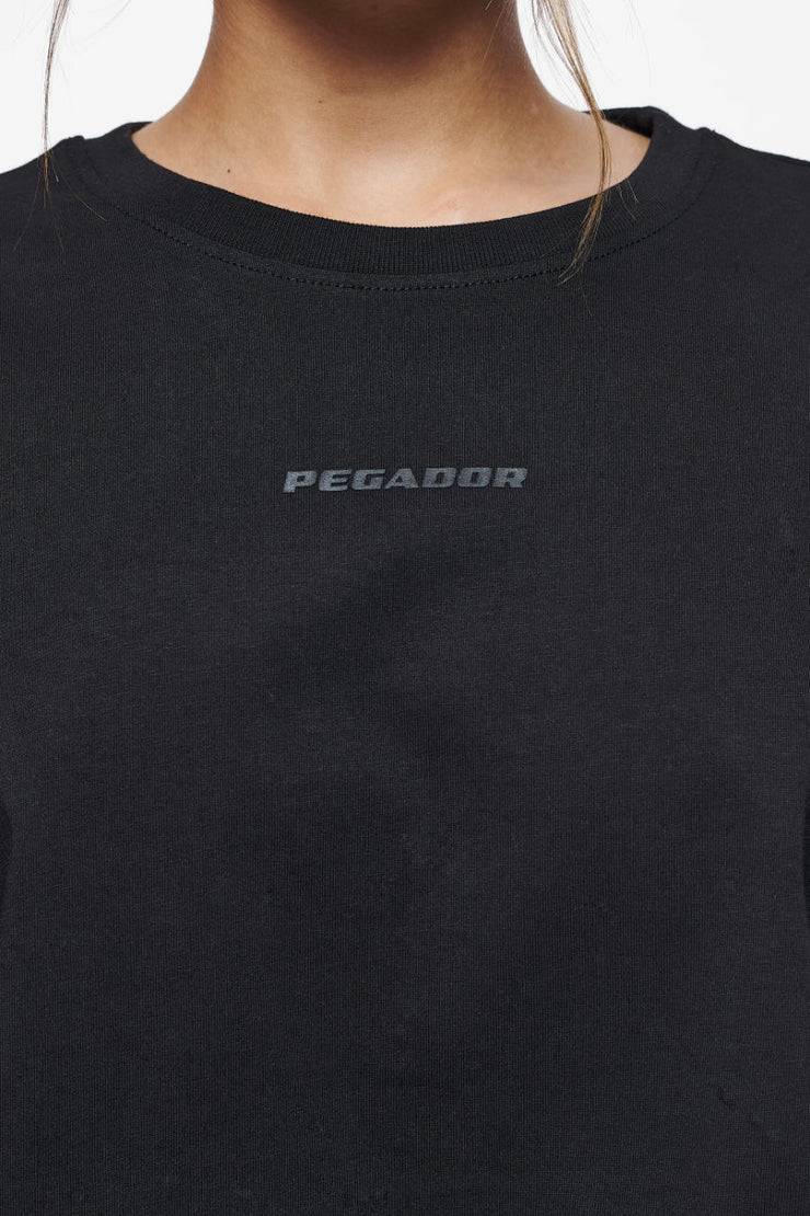 Pegador Layla Oversized Cropped Tee Black Gum Fabrikpreis