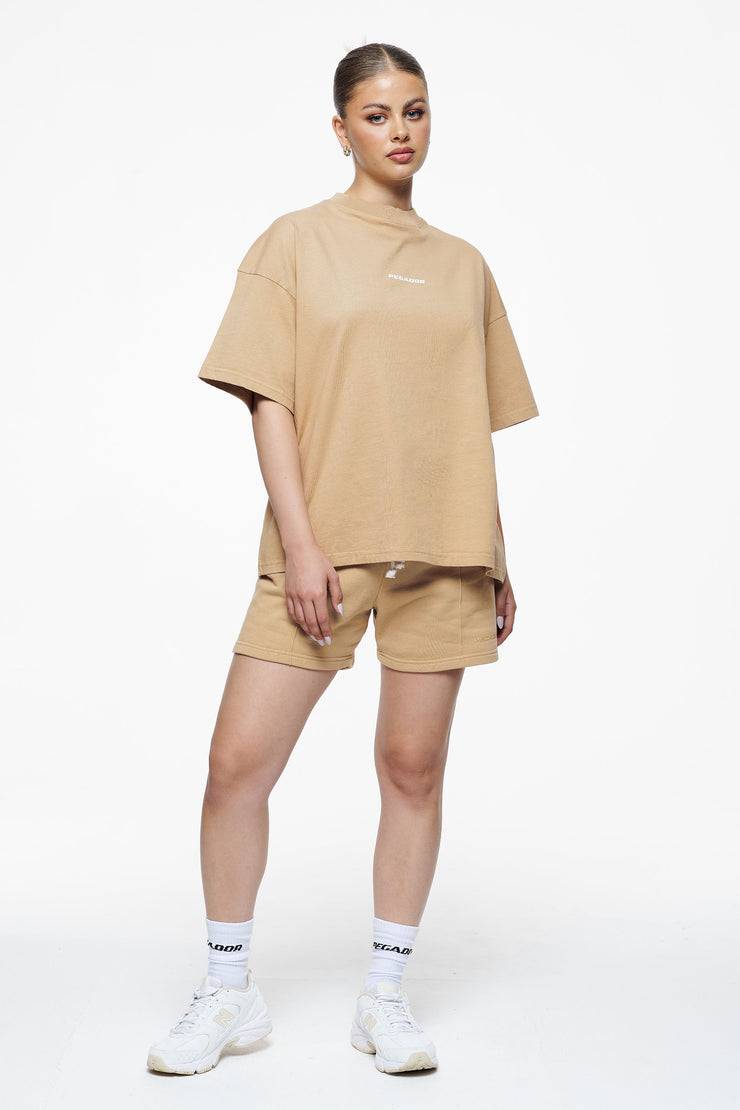 Pegador Culla Logo Heavy Oversized Tee Vintage Washed Espresso Versandkostenfrei