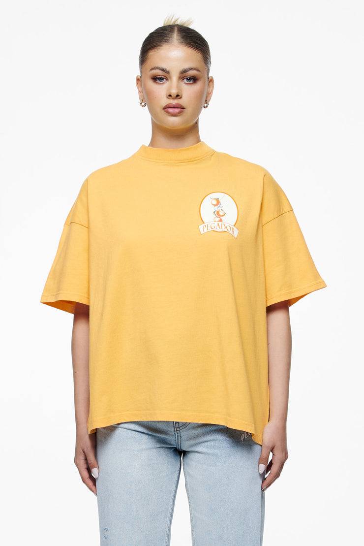 Pegador Brenda Heavy Oversized Tee Vintage Washed Golden Sun Exklusivangebot