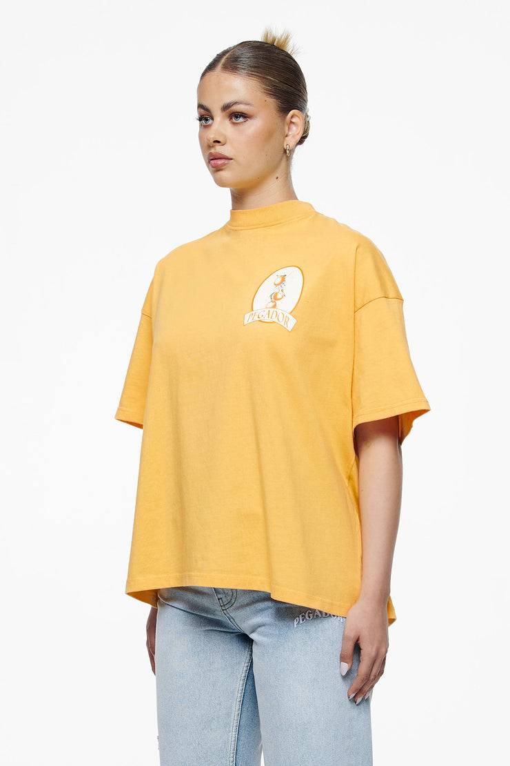 Pegador Brenda Heavy Oversized Tee Vintage Washed Golden Sun Exklusivangebot