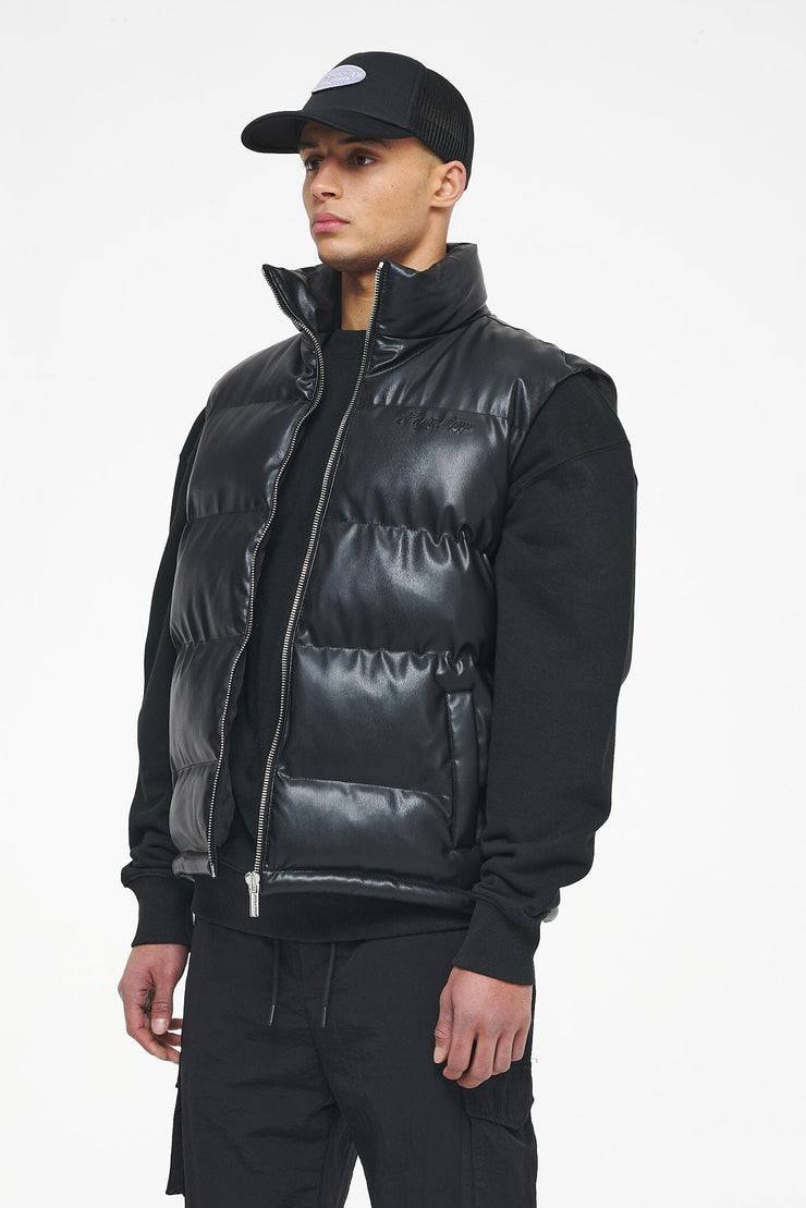 Pegador Arid Faux Leather Vest Black Ink Top Angebot