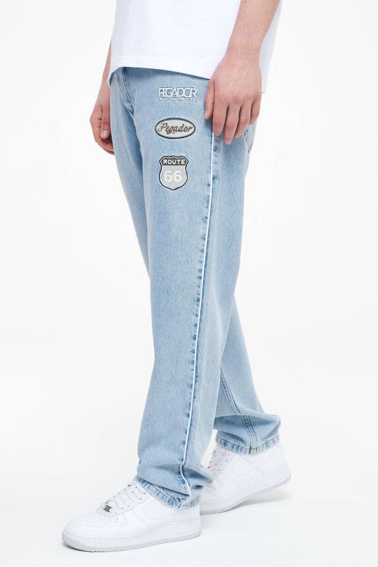 Pegador Vanness Baggy Jeans Washed Blue Räumungsverkauf