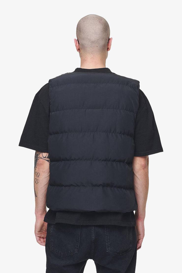 Pegador Aberdeen Round Neck Puffer Vest Black Ink Riesige Ersparnisse