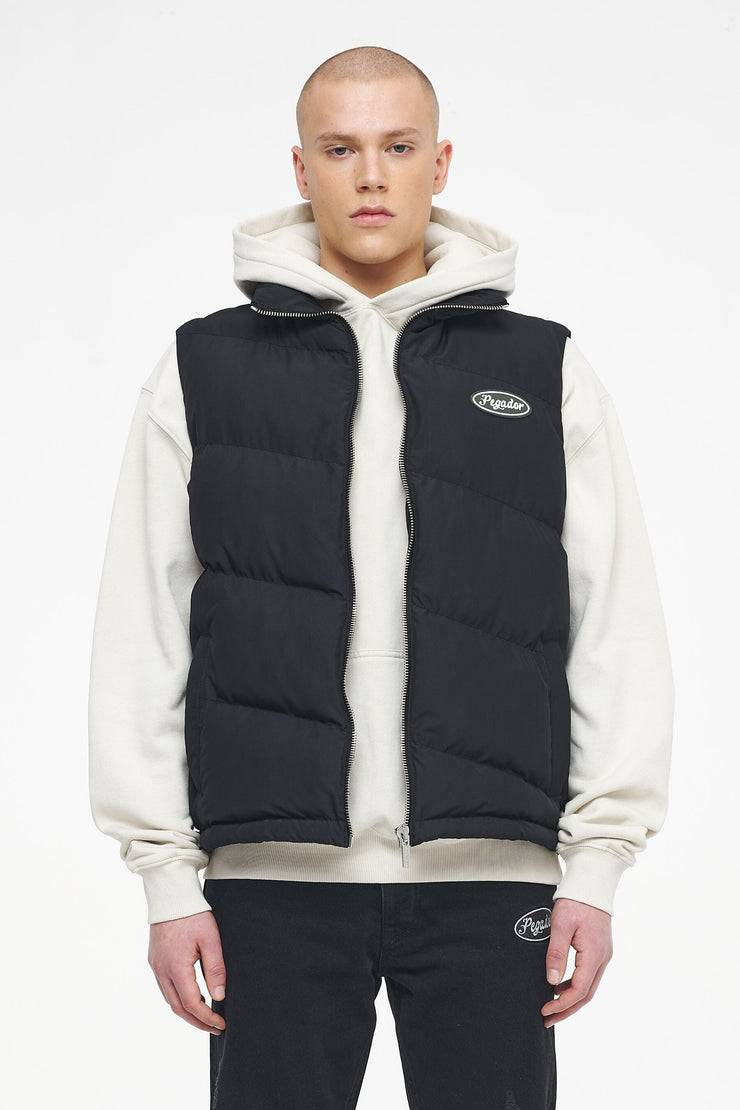 Pegador Yale Puffer Vest Black Ink Tiefpreis
