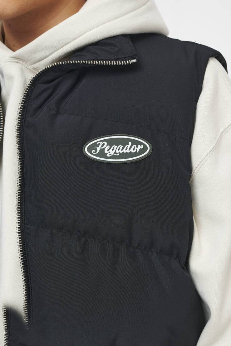 Pegador Yale Puffer Vest Black Ink Tiefpreis