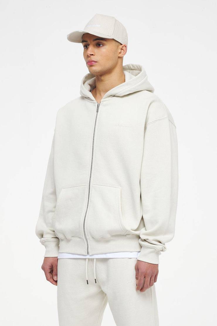Pegador Logo Oversized Sweat Jacket Vintage Washed Angels Cream Gum Wochenangebot