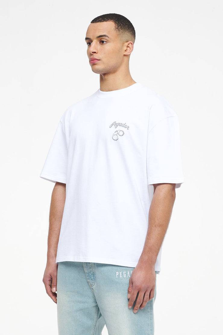 Pegador Skena Oversized Tee White Bis zu 50% Rabatt