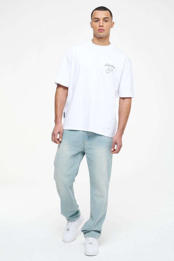 Pegador Skena Oversized Tee White Bis zu 50% Rabatt