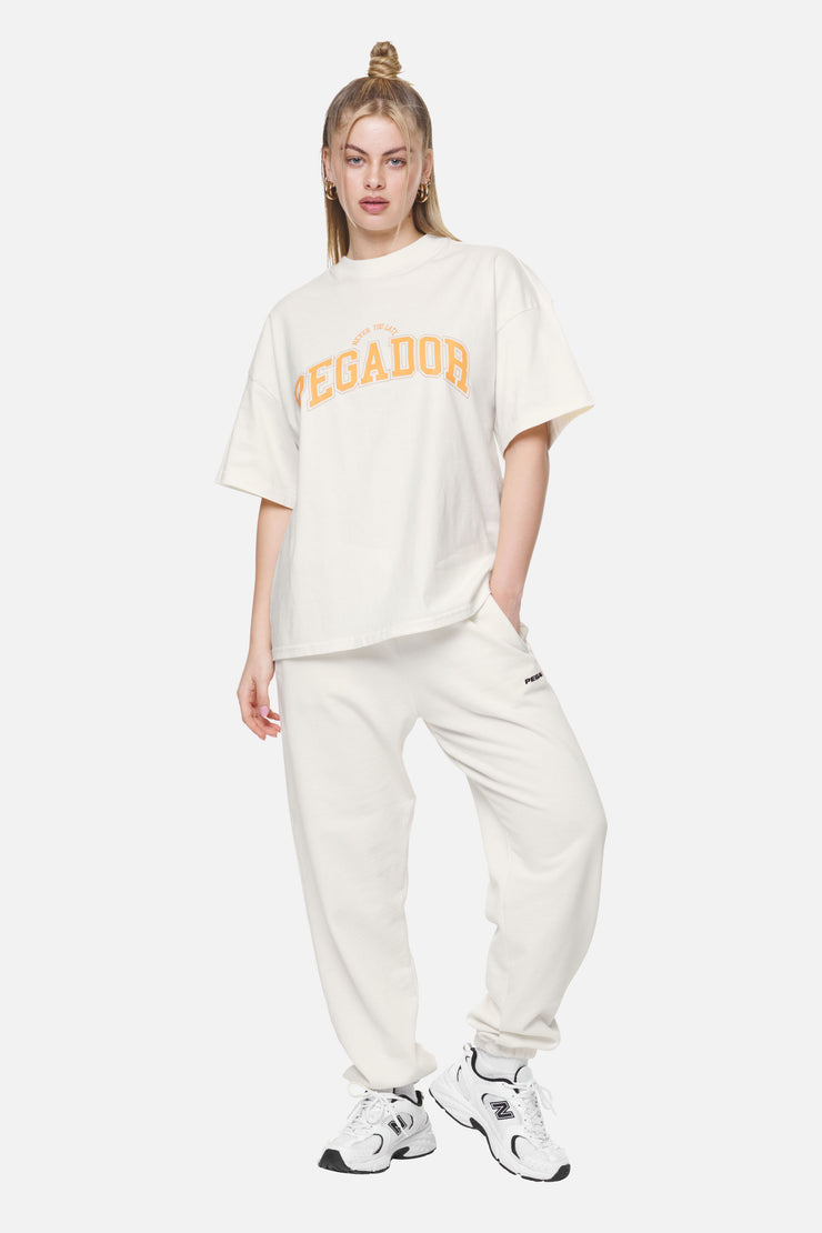 Pegador Wayruna Heavy Oversized Tee Washed Coconut Milk Bis zu 65% Rabatt