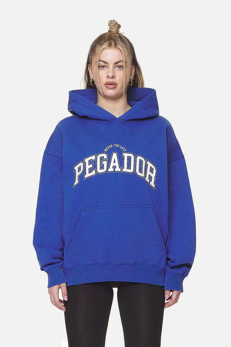 Pegador Wayruna Oversized Hoodie Washed True Blue Sonderangebot der Fabrik