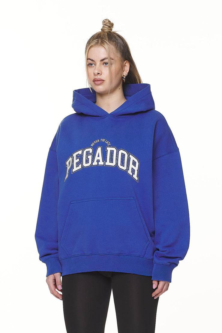 Pegador Wayruna Oversized Hoodie Washed True Blue Sonderangebot der Fabrik