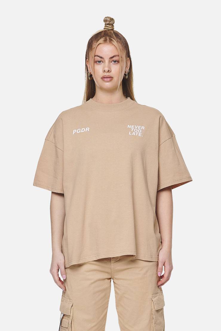 Pegador Airville Heavy Oversized Tee Washed Safari Sand Bis zu 55% Rabatt