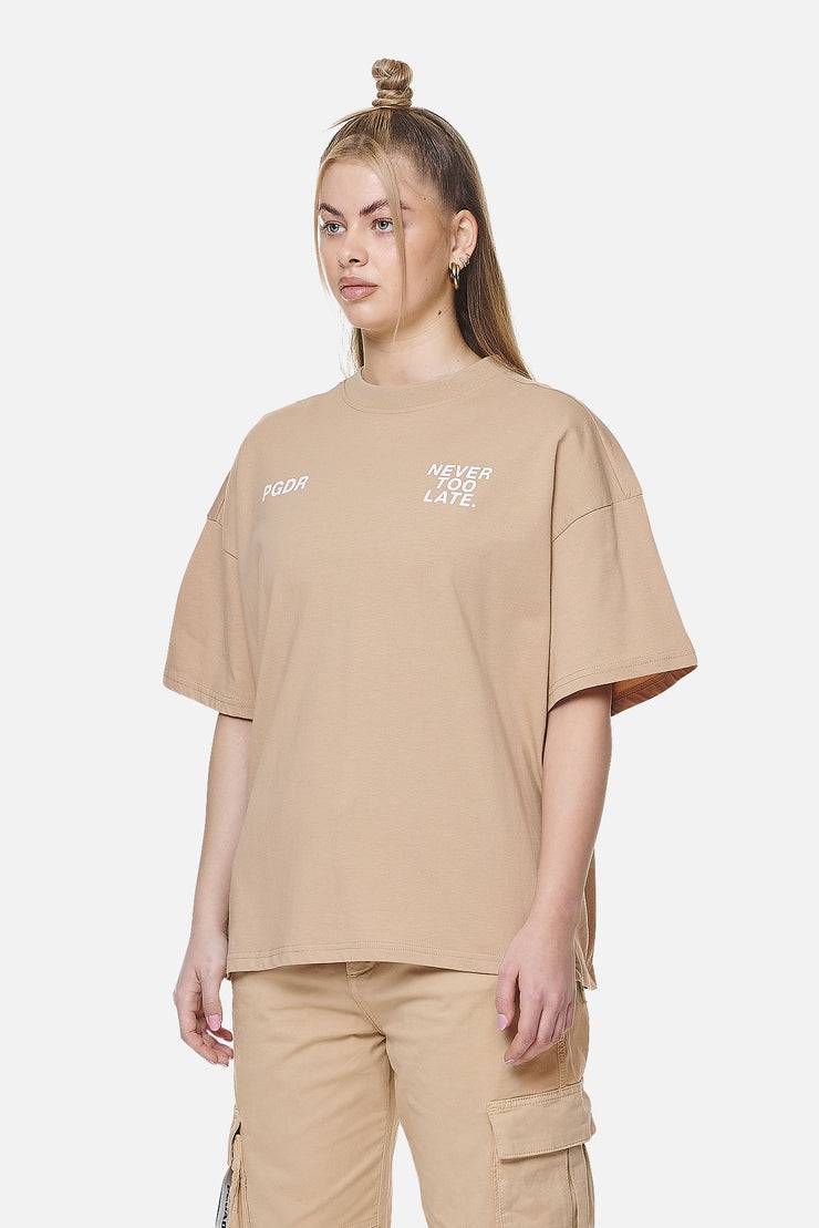Pegador Airville Heavy Oversized Tee Washed Safari Sand Bis zu 55% Rabatt