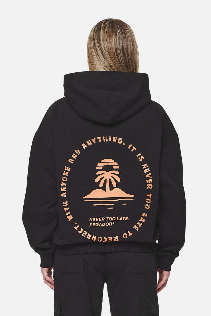 Pegador Palmyra Oversized Hoodie Black Clearance-Verkauf