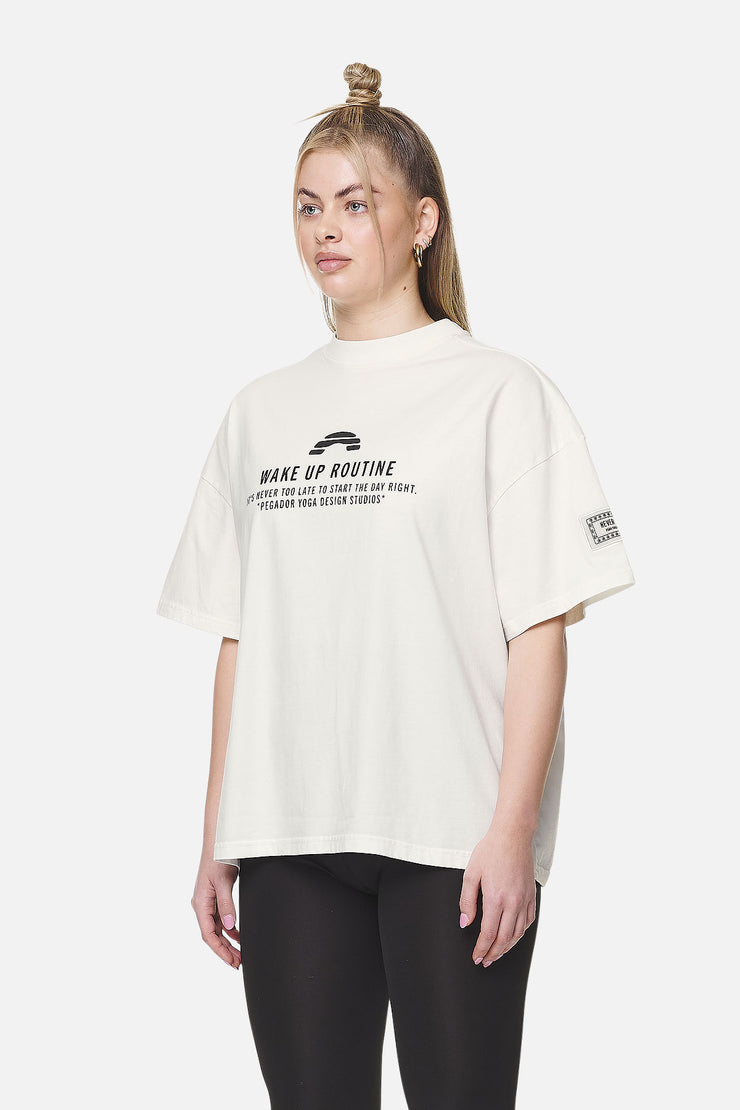 Pegador Idalia Heavy Oversized Tee Washed Coconut Milk Kostenloser Versand international