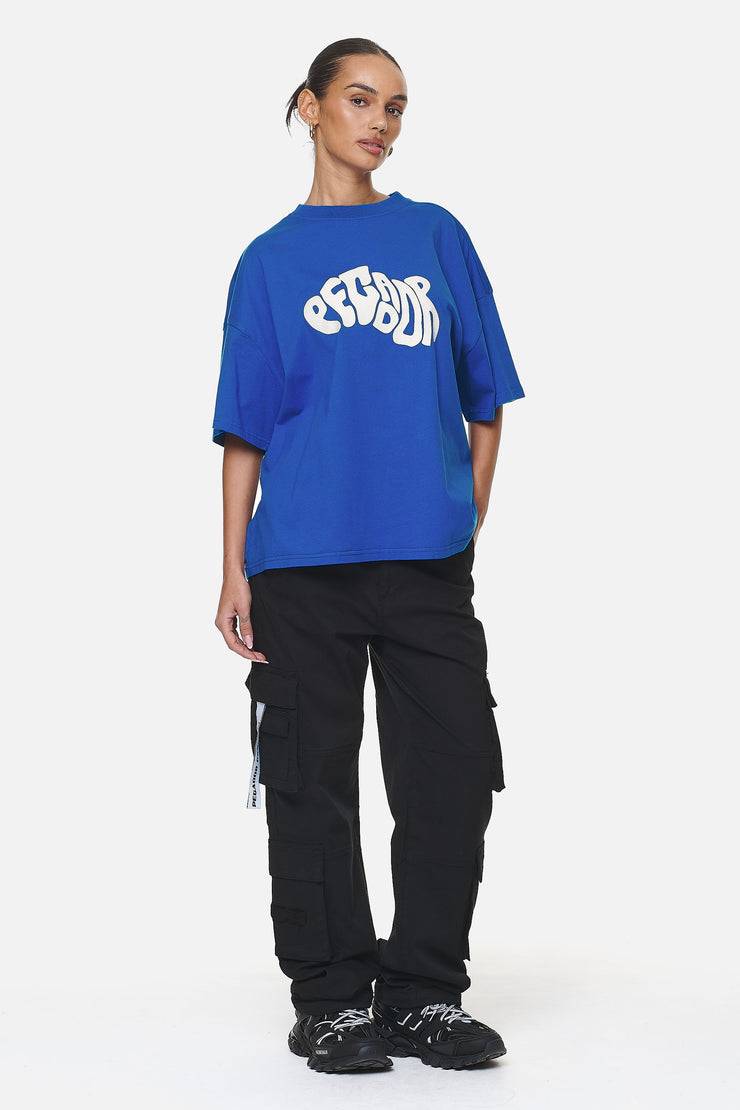 Pegador Paluma Heavy Oversized Tee Washed True Blue Im Verkauf