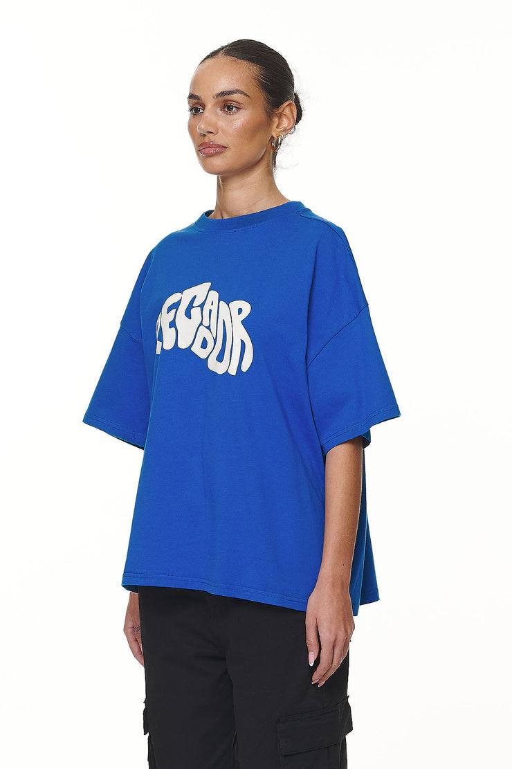 Pegador Paluma Heavy Oversized Tee Washed True Blue Im Verkauf
