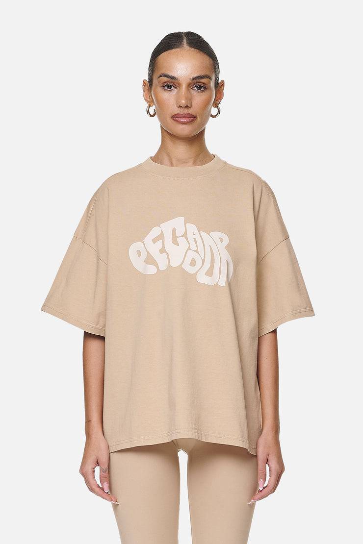Pegador Paluma Heavy Oversized Tee Washed Safari Sand zollfrei