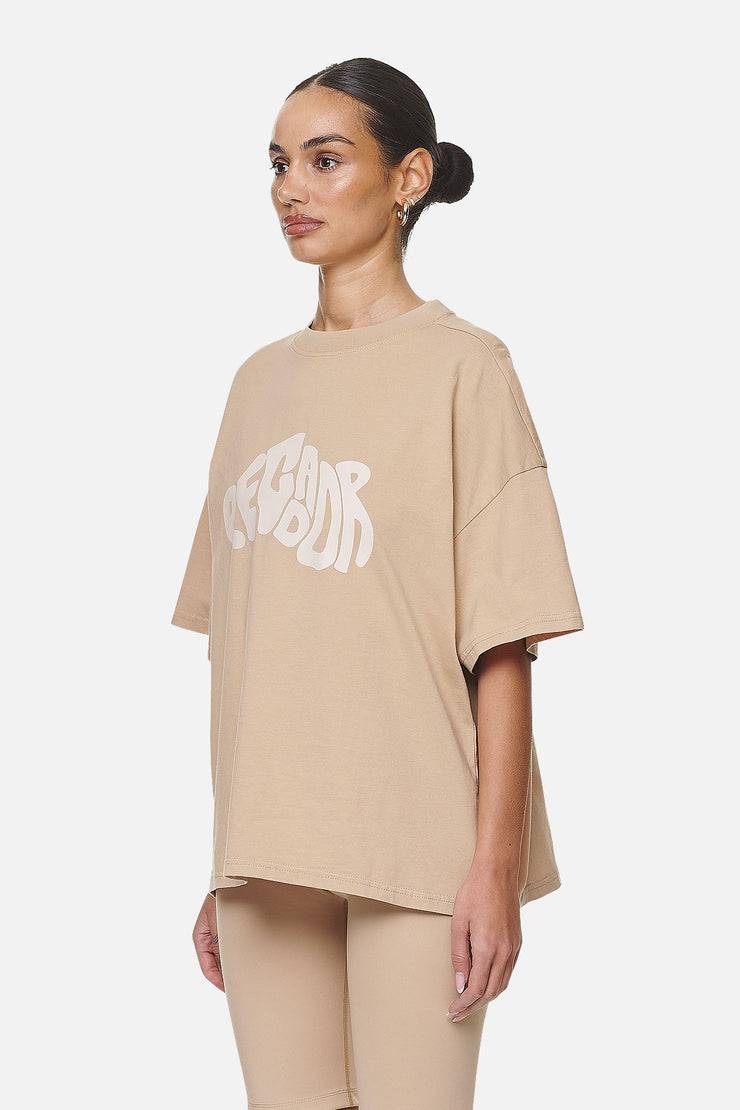 Pegador Paluma Heavy Oversized Tee Washed Safari Sand zollfrei