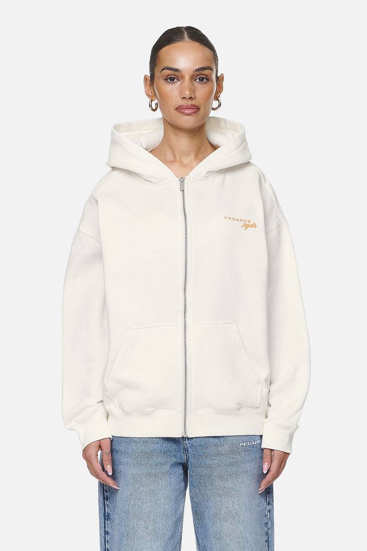Pegador Berri Oversized Zip Hoodie Washed Coconut Milk 50% Rabatt für begrenzte Zeit