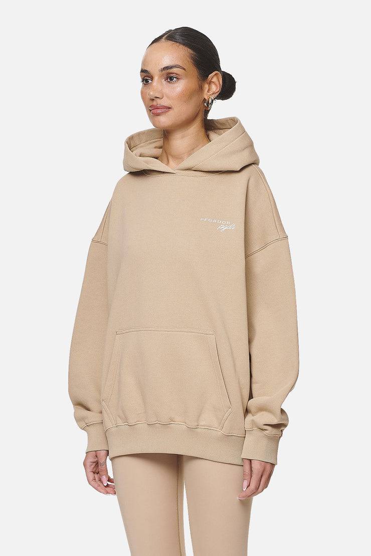 Pegador Berri Oversized Hoodie Washed Safari Sand Rabatte dieses Monats